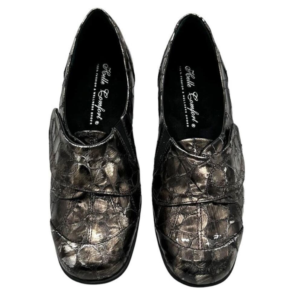 HELLE COMFORT Hamony Pewter Shoes Size 6.5/7